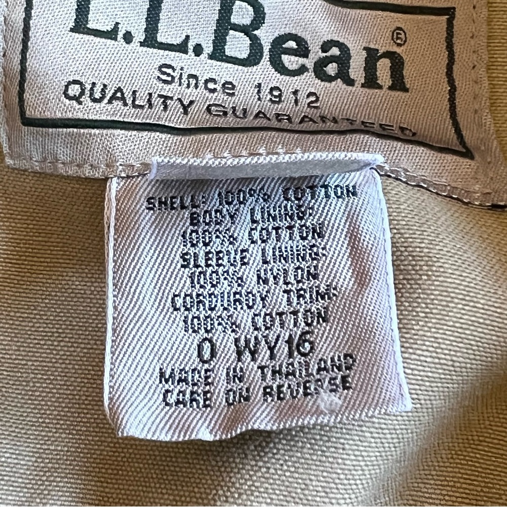 SOLD L. L. Bean Mens Original Field Canvas Barn Jacket Flannel Lining M - Picture 11 of 12
